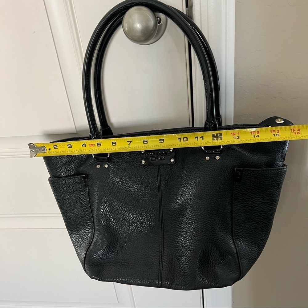 Kate Spade New York Pebbled Leather w/ patent leather Handles Satchel/Handbag - Picture 10 of 14